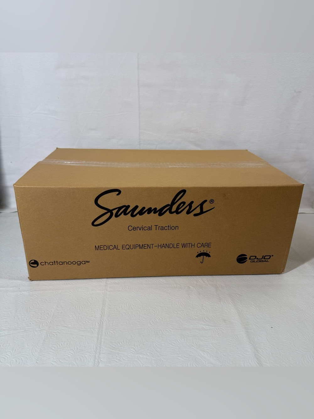 New Saunder Cervical Traction Home Trac Neck Device With Deluxe Carrying Bag